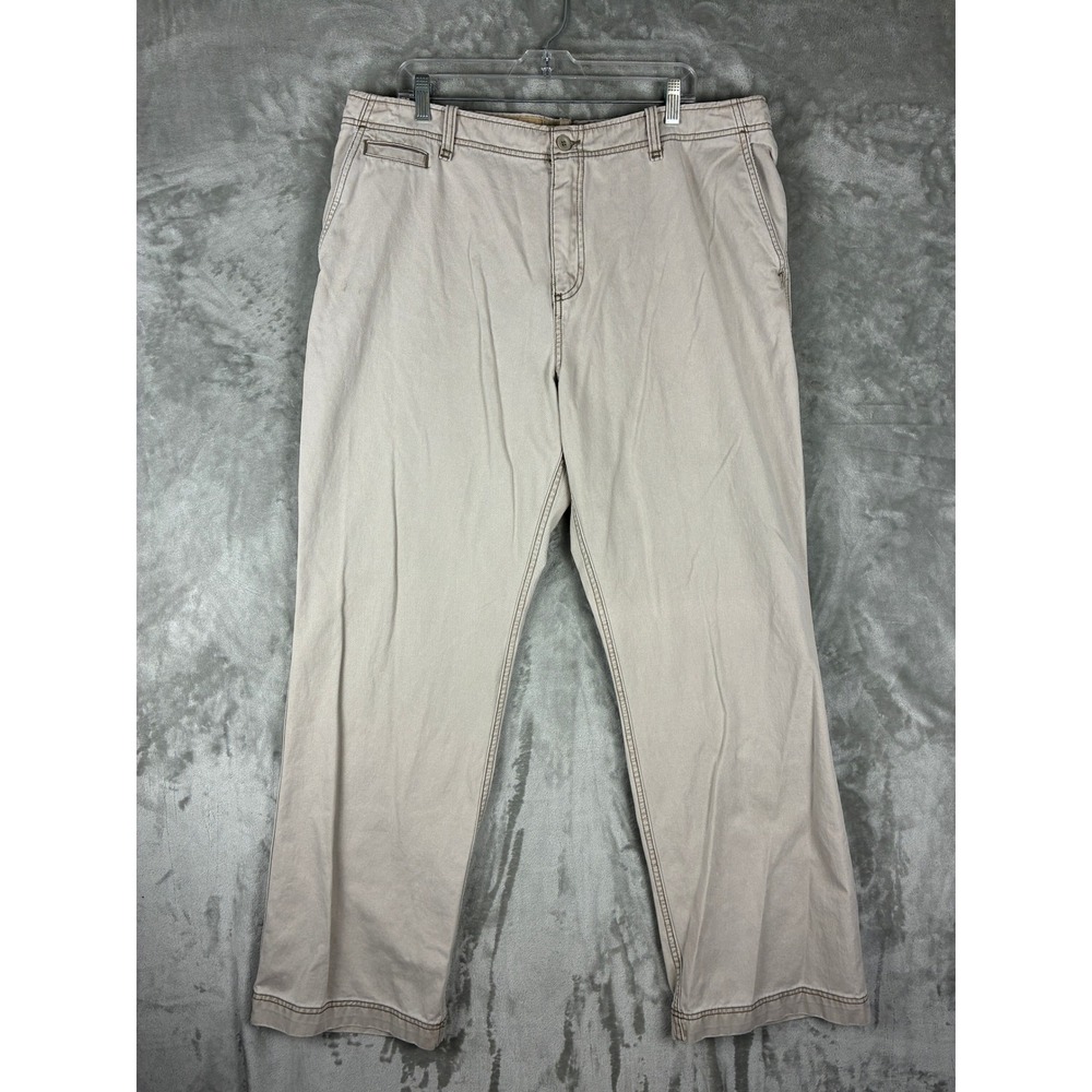 Old Navy Mens Boot-Cut Durable & Dependable Khaki Tan Cotton Pants 40x34